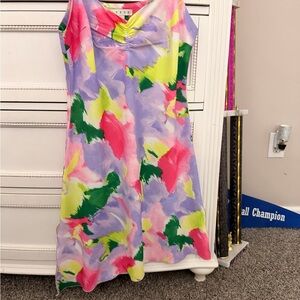 Colorful Sleeveless Dress